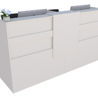 Balcão Recepção Caixa 190cm Branco - Linha Premium - Mod 1.1