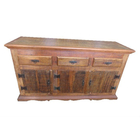 Balcão Rústico Baroni Em Madeira De Demolição - Cód 2404