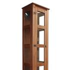 Balcão Rústico Com Cristaleira Torre Alta Imbuia D120vl D161v