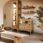 Balcão Rústico Com Cristaleira Torre Alta Mel D120vl D161vl S