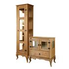 Balcão Rústico Com Cristaleira Torre Alta Mel D120vl D161vl S