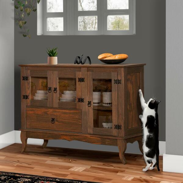 Balcão Rústico Madeira Maciça Imbuia Shop Jm