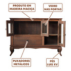 Balcão Rústico Pequeno Madeira Maciça Imbuia Shop Jm