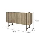 Balcão Sala De Jantar Para Buffet Habitat Madeirado E Tubos O