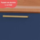 Balcão Sálvia 40cm Com Tampo 1 Porta Azul/freijó