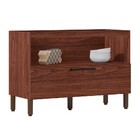 Balcão Sem Tampo 120cm 1 Porta Basculante Vidro 1 Gaveta 929