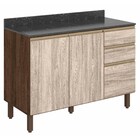 Balcão Sem Tampo 120cm 2 Portas 3 Gavetas 3074.16 100% Mdf Ka