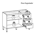 Balcao Sem Tampo 120cm 754am Ktp