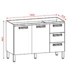 Balcao Sem Tampo 120cm 754am Ktp