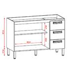 Balcao Sem Tampo 120cm 754am Ktp