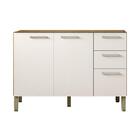 Balcão Sem Tampo Cozinha Lumini 3 Portas E 2 Gavetas