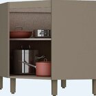 Balcão Sem Tampo De Canto Obliquo Henn