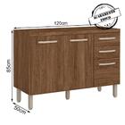 Balcao Sem Tampo Para Pia 120cm 2964x16 Nicioli