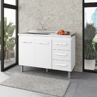 Balcao Sem Tampo Para Pia 120cm 9110 Mobbs