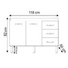 Balcao Sem Tampo Para Pia 120cm 9110 Mobbs