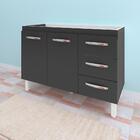 Balcao Sem Tampo Para Pia 120cm 9110 Mobbs