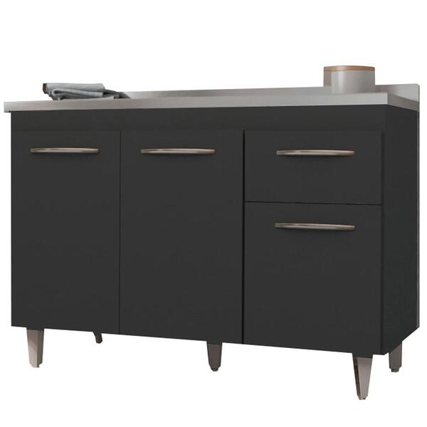 Balcao Sem Tampo Para Pia 120cm 9430 Branco Mobbs