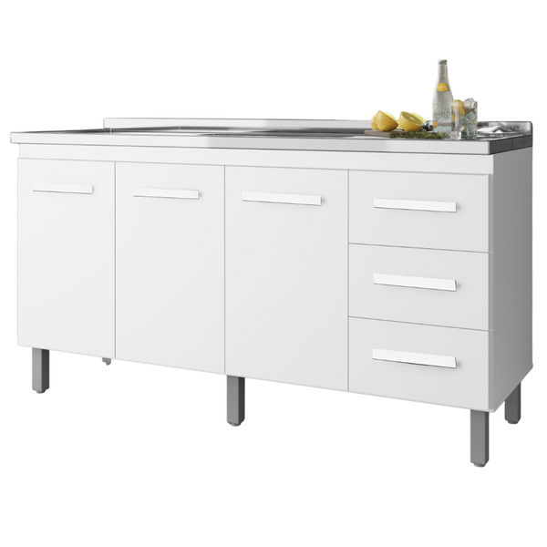 Balcao Sem Tampo Para Pia 150cm 9130 Mobbs