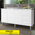 Balcao Sem Tampo Para Pia 150cm 9130 Mobbs