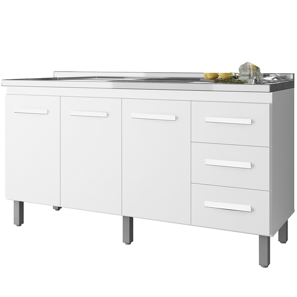 Balcao Sem Tampo Para Pia 150cm 9130 Mobbs