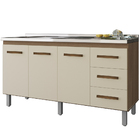 Balcao Sem Tampo Para Pia 150cm 9130 Mobbs