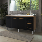 Balcao Sem Tampo Para Pia 150cm 9130 Mobbs