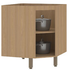 Balcao Slim De Canto Diagonal Com Tampo 1 Porta Luciane