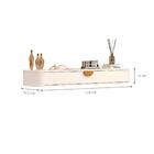 Balcao Suspenso 1 Gaveta Juazeiro Off White