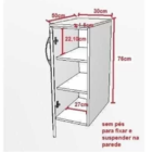 Balcão Suspenso Em Mdf
