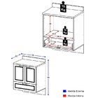 Balcão Suspenso Para Cooktop 700mm De 04 E 05 Bocas Nevada 56