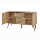 Balcão Tela 135 Cm 2 Portas 3 Gavetas Dlc Freijó