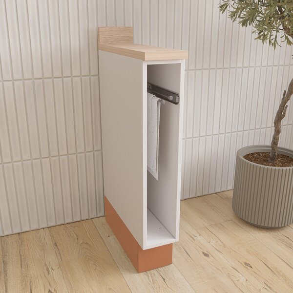 Balcão Toalheiro 15cm Com Tampo Arizona Cabecasa Madeiraorigi