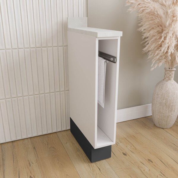 Balcão Toalheiro 15cm Com Tampo E Rodapé Ipanema Cabecasa Mad