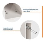 Balcão Toalheiro 15cm Sem Tampo E Com Rodapé Ipanema Cabecasa