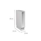 Balcão Toalheiro Sem Tampo Évora Branco Ártico