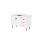 Balcão Tóquio 2 Portas E 3 Gavetas Para Pia De 120 Cm Rorato