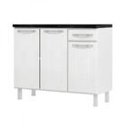 Balcão Triplo Esmeralda 3 Gavetas Com Tampo 820108 Telasul