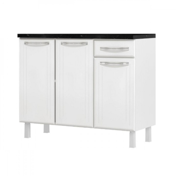 Balcão Triplo Esmeralda 3 Gavetas Com Tampo 820108 Telasul