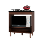 Balcão Vazado Para Forno E Cooktop 4 Bocas Com Tampo Flair No