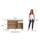 Balcão Veneza 1,20 M 3 Portas 1 Gaveta Dlm Mel E Arenas