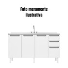 Balcao Verona Plus 1,55 P/pia 1,60 4pts 2gav 120004159- Gb160