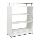 Balcão Vitrine Com Vidro Branco 100x87x38cm - Deep