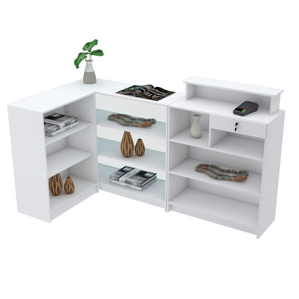 Balcão Vitrine Expositor Com Caixa M486.b (loja, Comércio)