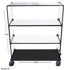 Balcão Vitrine Modulado Com Base De Mdf - 0,60 X 1,00 X 0,30