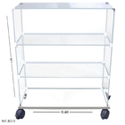 Balcão Vitrine Modulado Com Base De Mdf - 0,60 X 1,00 X 0,30