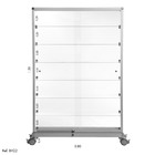 Balcão Vitrine Modulado Em Vidro - 0,80 X 1,50 X 0,30