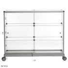 Balcão Vitrine Modulado Em Vidro - 1,20 X 1,00 X 0,30