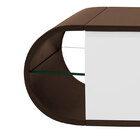 Balcão Wish Marrom Escuro E Branco