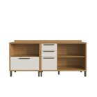 Balcões De Cozinha 100% Mdf 3 Portas Basculantes 4 Gavetas E