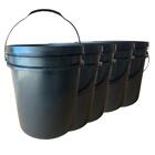 Balde 16l Multiuso Resistente Tampa Com Lacre E Alça - Kit Co